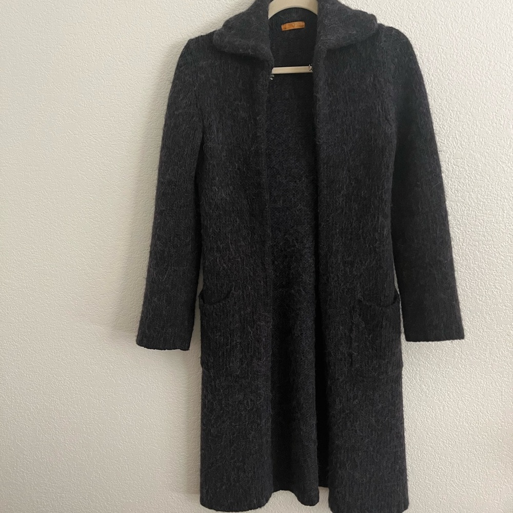 J. Crew Gray Alpaca Sweater Duster S